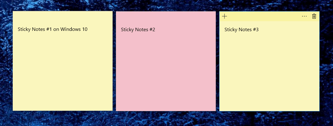 new sticky notes windows 7